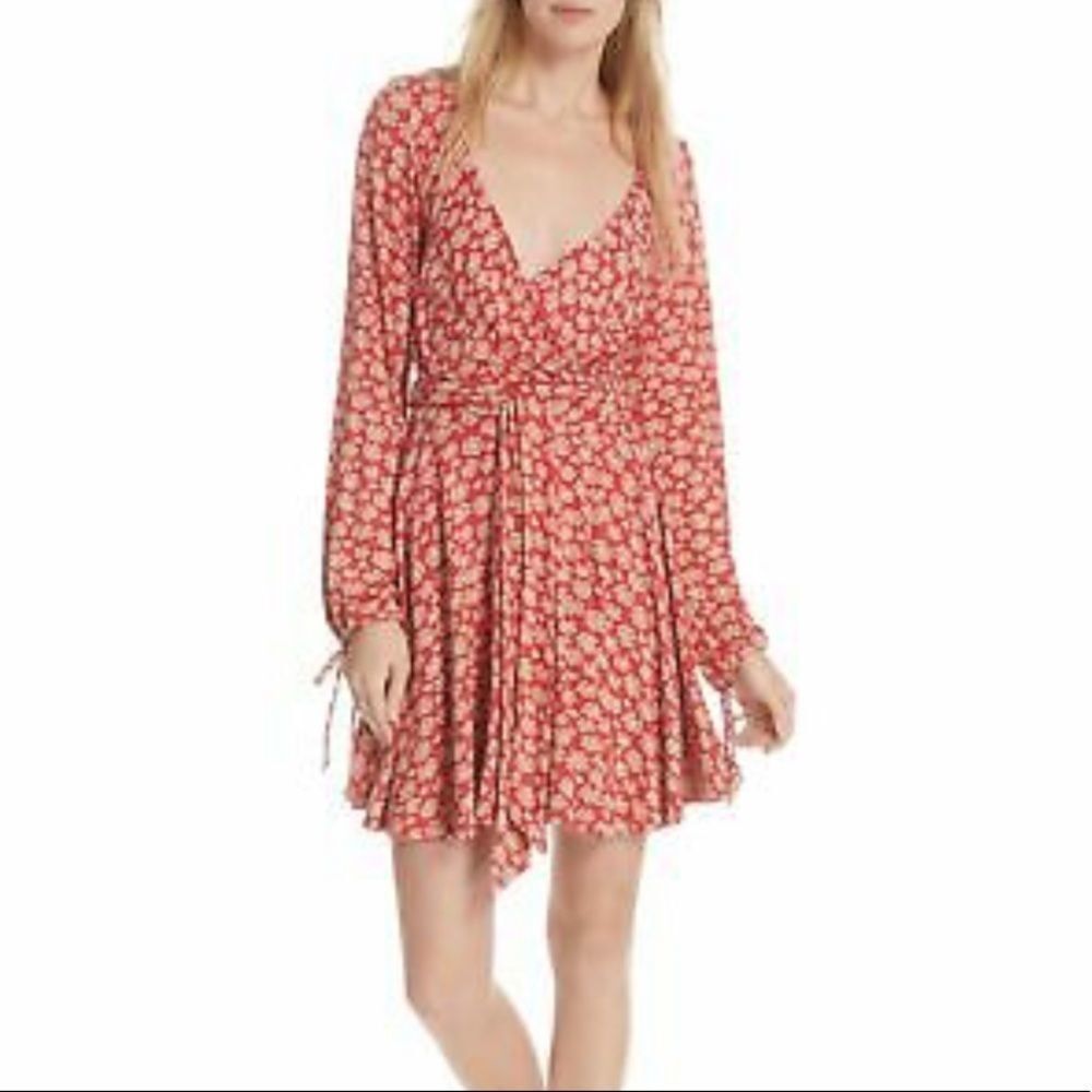 NWT Free People Pradera Wrap Mini Dress - Picture 2 of 7